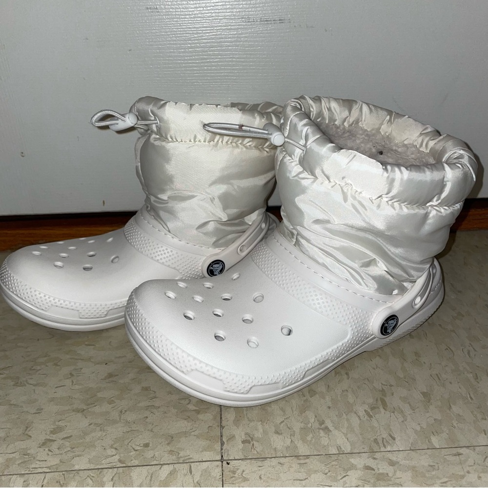 Crocs classic lined neo puff boots white 7 - Picture 8 of 10
